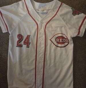 A.P.C. Kids White and Red Sports Jersey